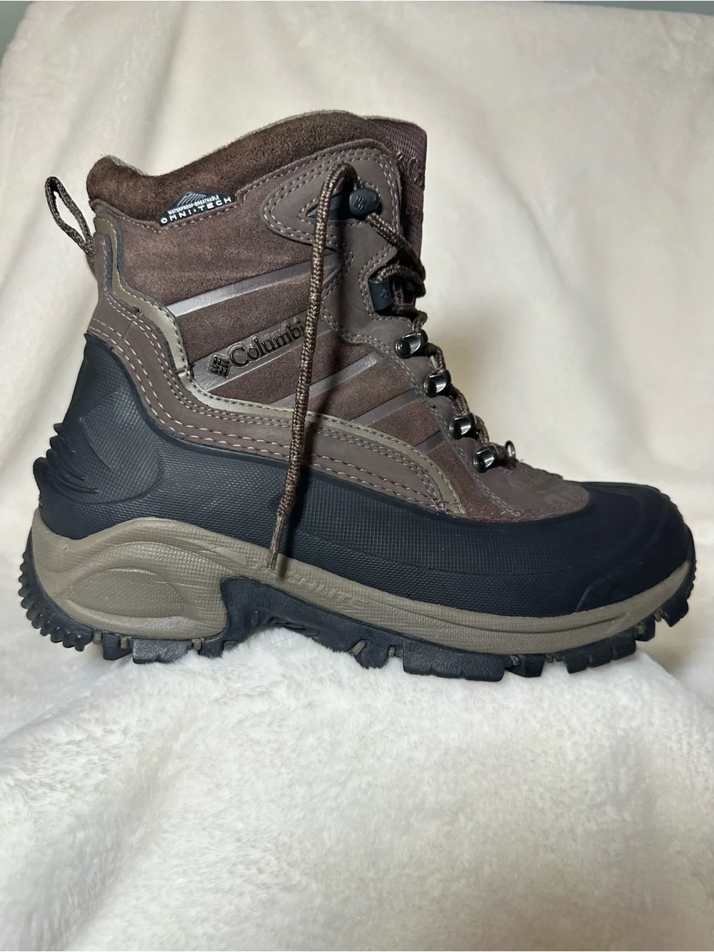 Columbia Brown and Black Men's Waterproof Hiking Boots